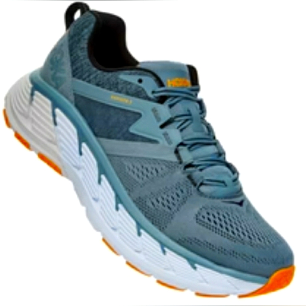 Hoka One Gaviota 2 Blue Sneaker Running Lead Anthracite Shoes Men 10 Women 11.5